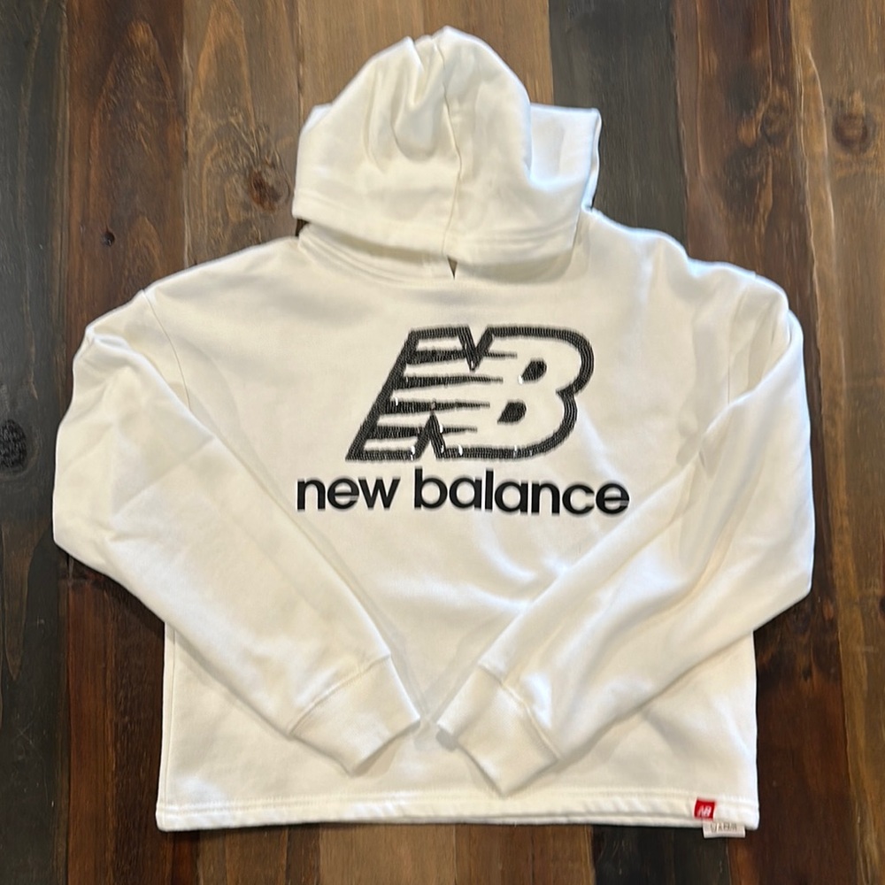 New Balance Kids White Hoodie